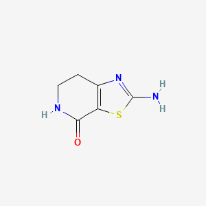 Chemical structure of 2-Amino-6,7-dihydrothiazolo[5,4-c]pyridin-4(5H)-one