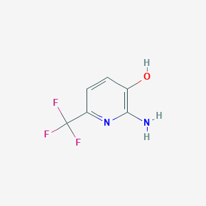 Chemical structure of 2-Amino-6-(trifluoromethyl)pyridin-3-ol