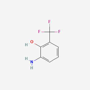 Chemical structure of 2-Amino-6-(trifluoromethyl)phenol