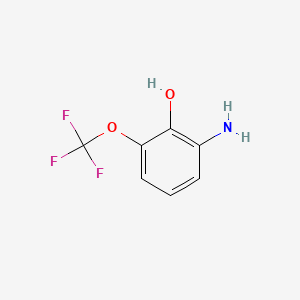 Chemical structure of 2-Amino-6-(Trifluoromethoxy)phenol