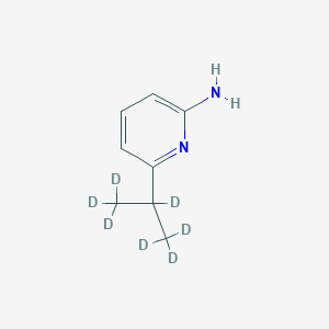 Chemical structure of 2-Amino-6-(iso-propyl-d7)pyridine