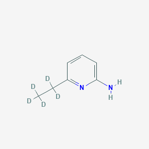 Chemical structure of 2-Amino-6-(ethyl-d5)pyridine