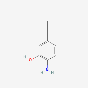 Chemical structure of 2-Amino-5-tert-butylphenol