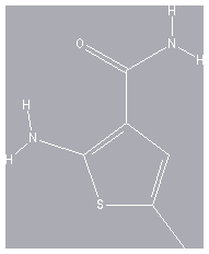 Chemical structure of 2-Amino-5-methylthiophene-3-carboxamide