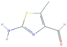 Chemical structure of 2-Amino-5-methylthiazole-4-carbaldehyde