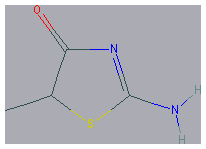 Chemical structure of 2-Amino-5-methylthiazol-4(5H)-one