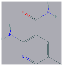 Chemical structure of 2-Amino-5-methylnicotinamide