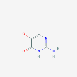Chemical structure of 2-Amino-5-methoxypyrimidin-4(1H)-one