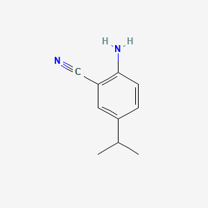 Chemical structure of 2-Amino-5-isopropylbenzonitrile