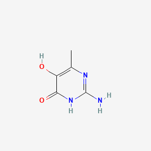 Chemical structure of 2-Amino-6-methyl-4,5-pyrimidinediol