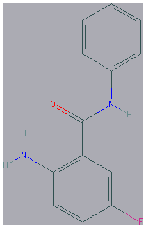 Chemical structure of 2-Amino-5-fluoro-N-phenylbenzamide