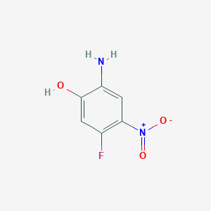 Chemical structure of 2-Amino-5-fluoro-4-nitrophenol