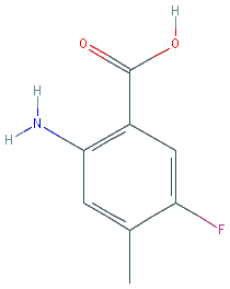Chemical structure of 2-Amino-5-fluoro-4-methylbenzoic acid