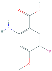 Chemical structure of 2-Amino-5-fluoro-4-methoxybenzoic acid