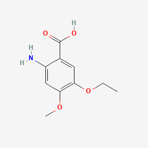 Chemical structure of 2-Amino-5-ethoxy-4-methoxybenzoic acid