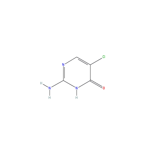 Chemical structure of 2-Amino-5-chloropyrimidin-4(3H)-one