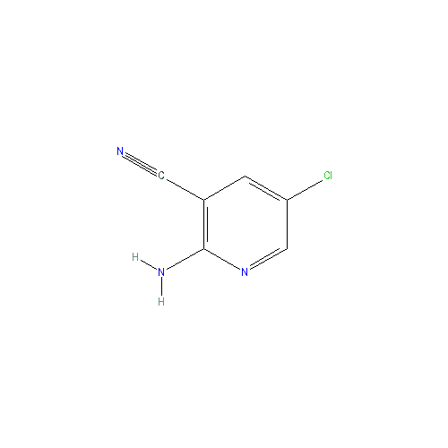Chemical structure of 2-Amino-5-chloronicotinonitrile