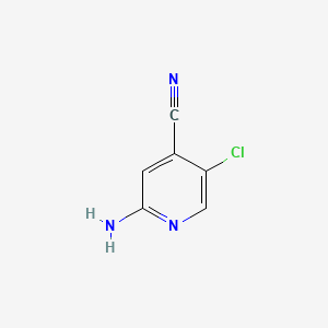 Chemical structure of 2-Amino-5-chloroisonicotinonitrile
