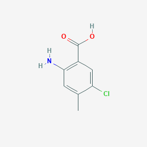 Chemical structure of 2-Amino-5-chloro-4-methylbenzoic acid