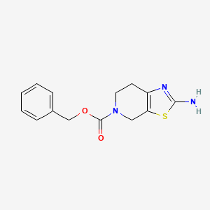 Chemical structure of 2-Amino-5-Cbz-4,5,6,7-tetrahydrothiazolo[5,4-c]pyridine