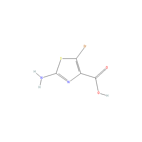 Chemical structure of 2-Amino-5-bromothiazole-4-carboxylic acid