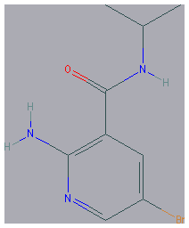 Chemical structure of 2-Amino-5-bromo-N-isopropylnicotinamide