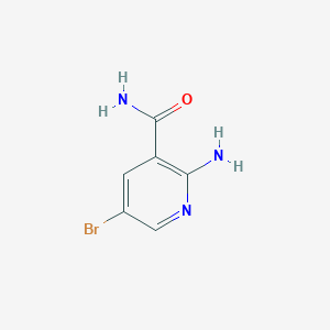 Chemical structure of 2-Amino-5-bromonicotinamide