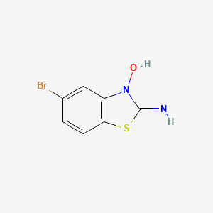 Chemical structure of 2-Amino-5-bromobenzothiazole 3-oxide