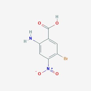 Chemical structure of 2-aMino-5-broMo-4-nitrobenzoic acid