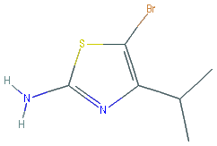 Chemical structure of 5-Bromo-4-isopropylthiazol-2-amine
