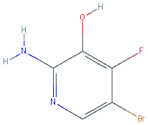 Chemical structure of 2-Amino-5-bromo-4-fluoropyridin-3-ol