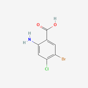 Chemical structure of 2-Amino-5-bromo-4-chlorobenzoic acid