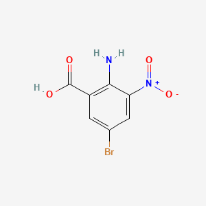 Chemical structure of 2-Amino-5-bromo-3-nitrobenzoic acid