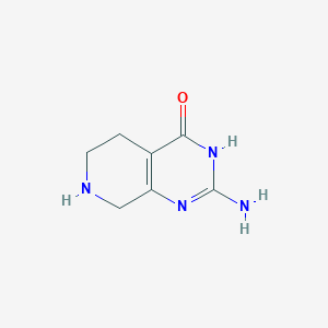 Chemical structure of 2-aMino-5,6,7,8-tetrahydropyrido[3,4-d]pyriMidin-4(3H)-one