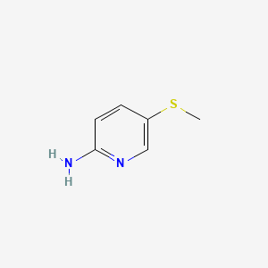 Chemical structure of 2-Amino-5-(methylthio)pyridine