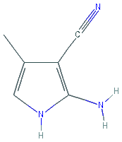 Chemical structure of 2-Amino-4-methyl-1H-pyrrole-3-carbonitrile
