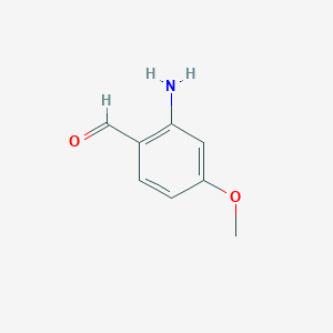 Chemical structure of 2-Amino-4-methoxybenzaldehyde