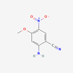 Chemical structure of 2-Amino-4-methoxy-5-nitrobenzonitrile