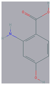 Chemical structure of 2-Amino-4-hydroxybenzoic acid