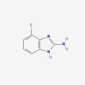 Chemical structure of 2-Amino-4-fluorobenzimidazole