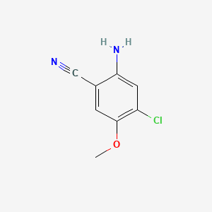 Chemical structure of 2-Amino-4-chloro-5-methoxybenzonitrile