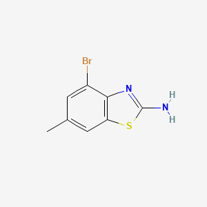 Chemical structure of 2-Amino-4-bromo-6-methylbenzothiazole