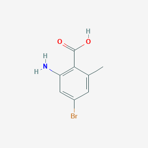 Chemical structure of 2-Amino-4-bromo-6-methylbenzoic acid