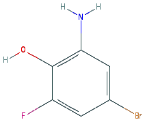 Chemical structure of 2-Amino-4-bromo-6-fluorophenol