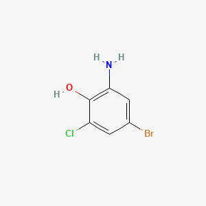 Chemical structure of 2-Amino-4-bromo-6-chlorophenol