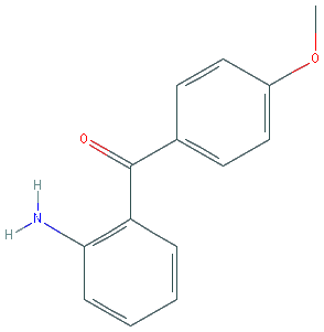 Chemical structure of 2-Amino-4’-methoxybenzophenone
