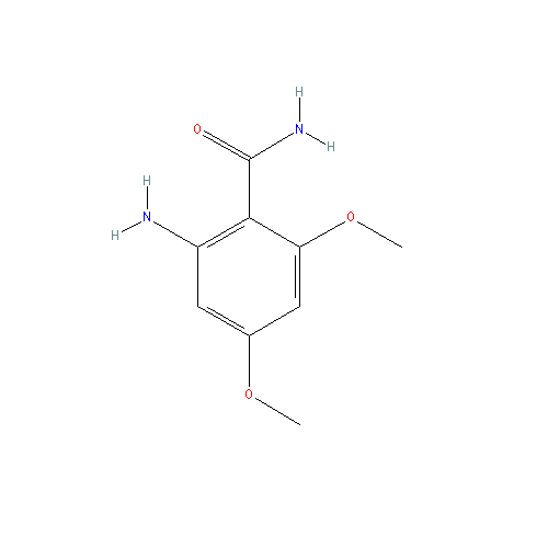 Chemical structure of 2-Amino-4,6-dimethoxybenzamide