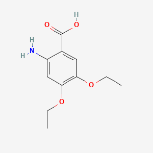 Chemical structure of 2-Amino-4,5-diethoxybenzoic acid