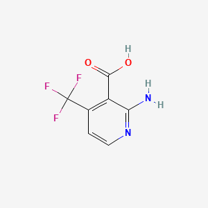 Chemical structure of 2-Amino-4-(trifluoromethyl)nicotinic acid