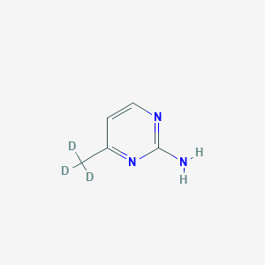 Chemical structure of 2-Amino-4-(methyl-d3)-pyrimidine